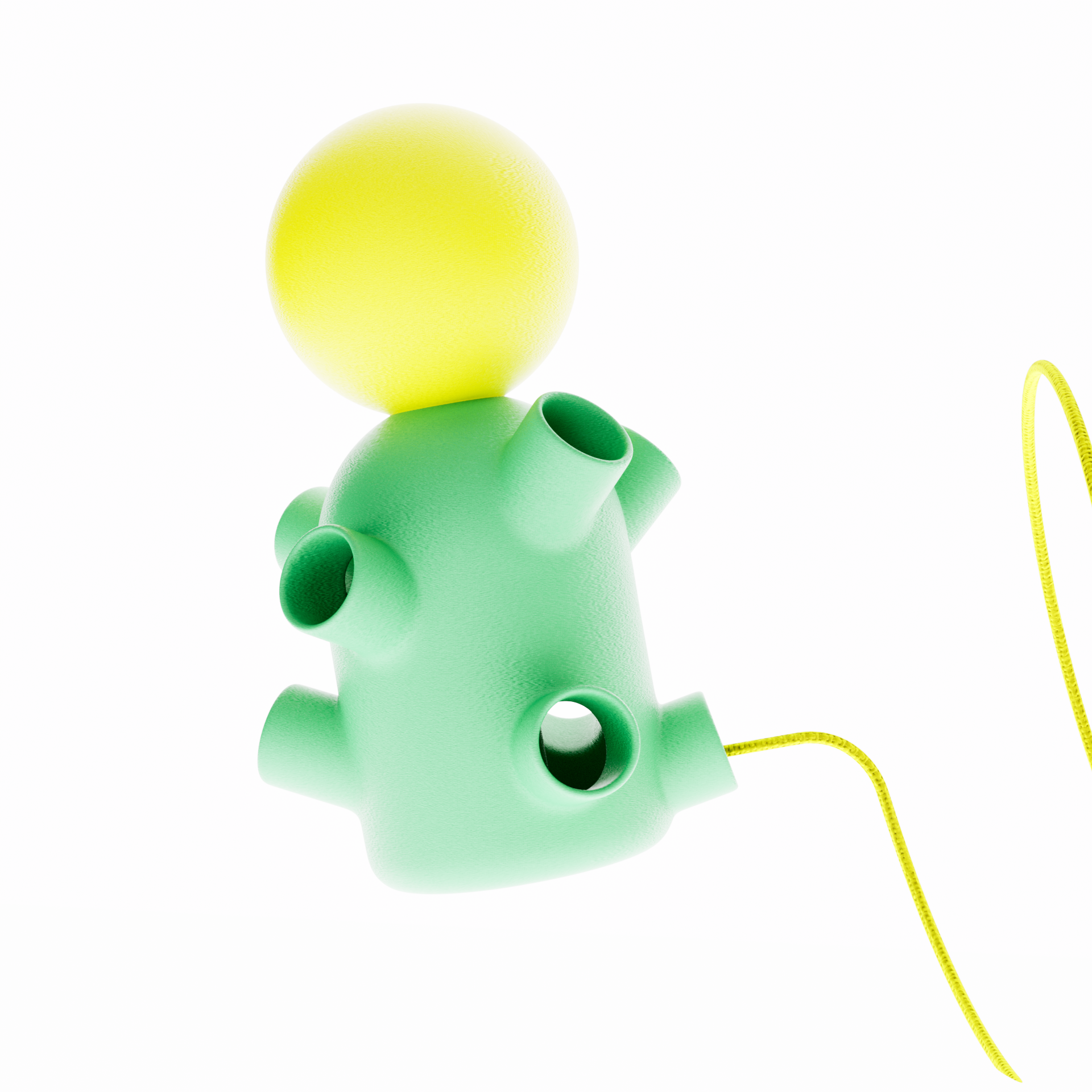 Lampe SECSEC | vert & jaune