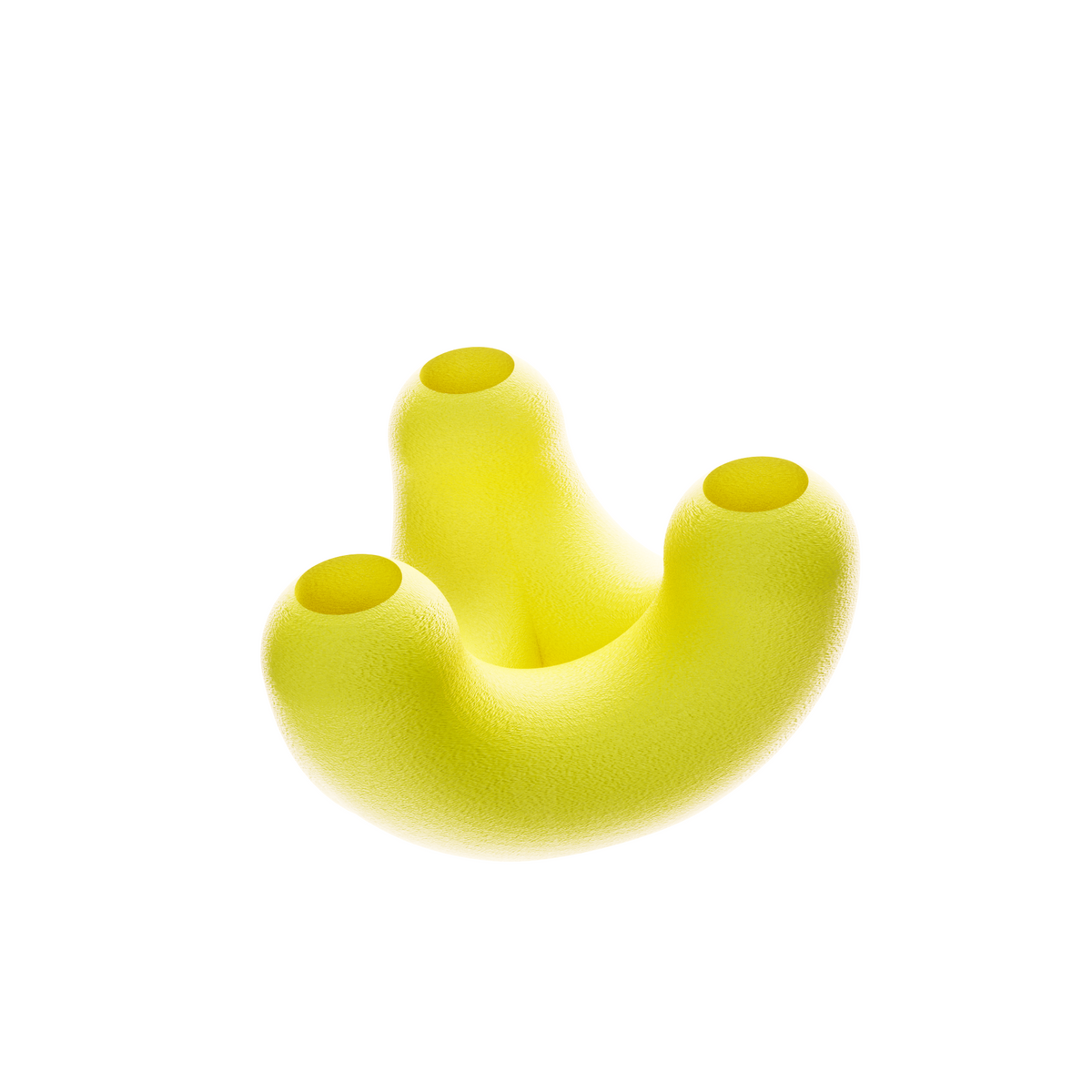 Bougeoir TriU STIMULO jaune, sur fond blanc