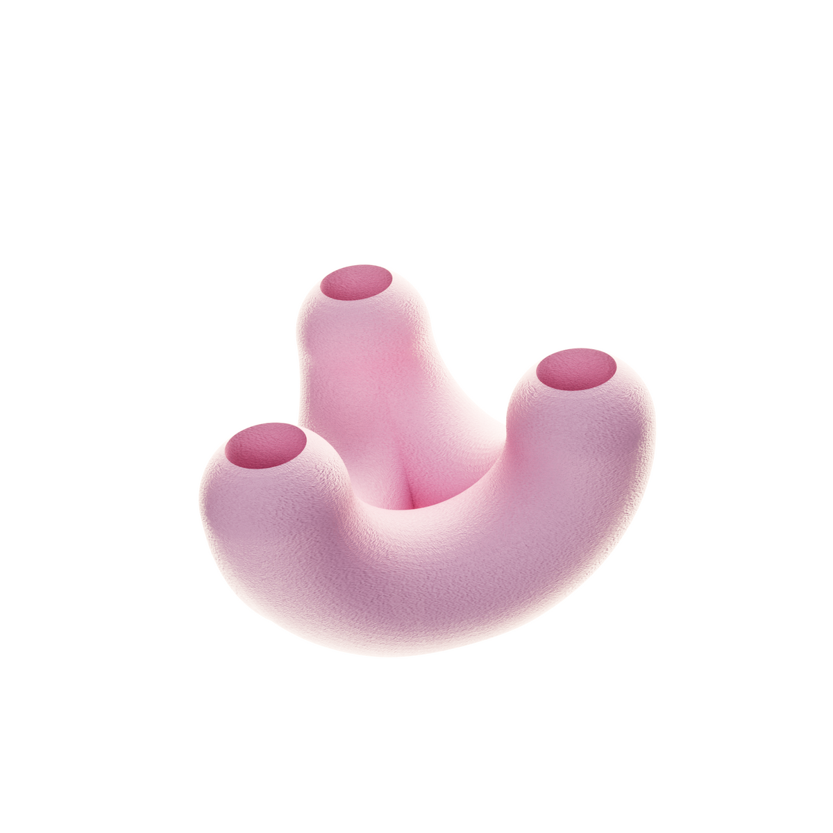 Bougeoir TriU STIMULO rose sakura, sur fond blanc