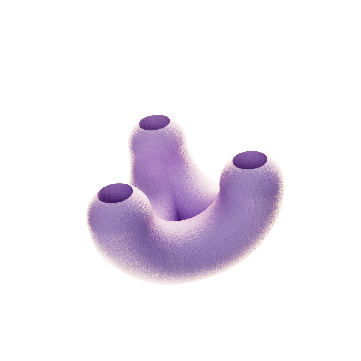 Bougeoir TriU STIMULO violet lilas, sur fond blanc