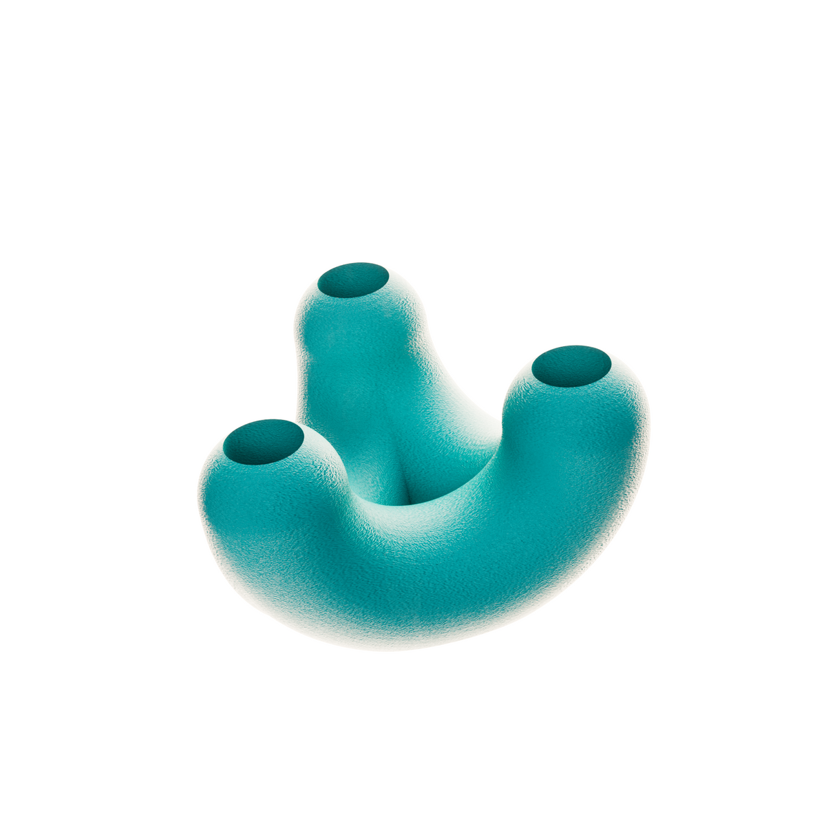 Bougeoir TriU STIMULO turquoise, sur fond blanc