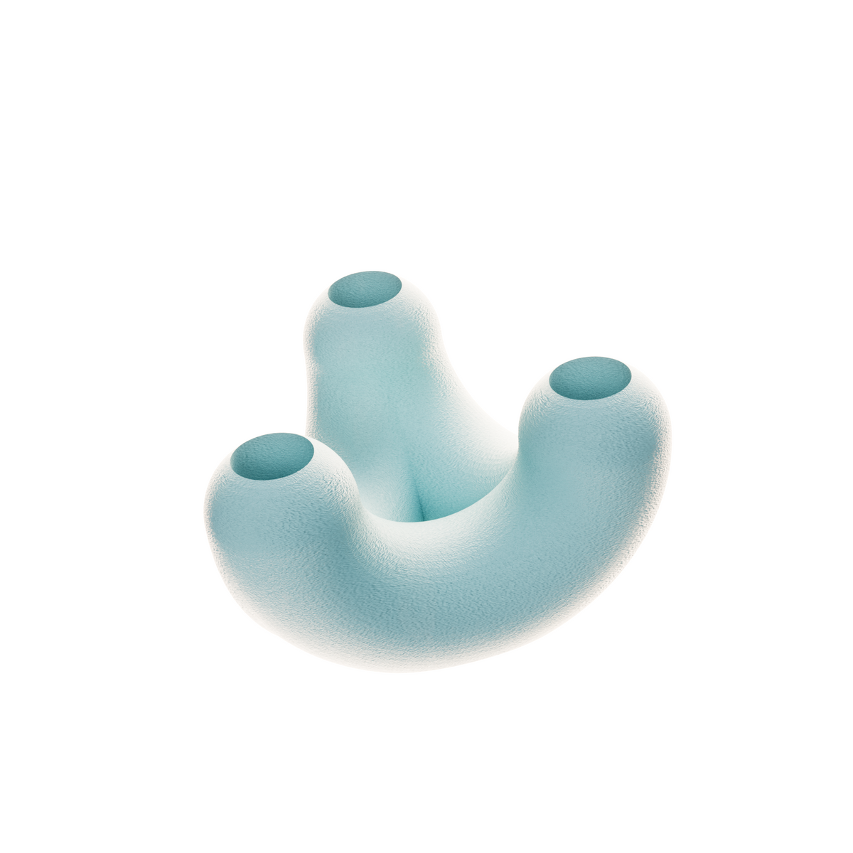 Bougeoir TriU STIMULO bleu glacier, sur fond blanc